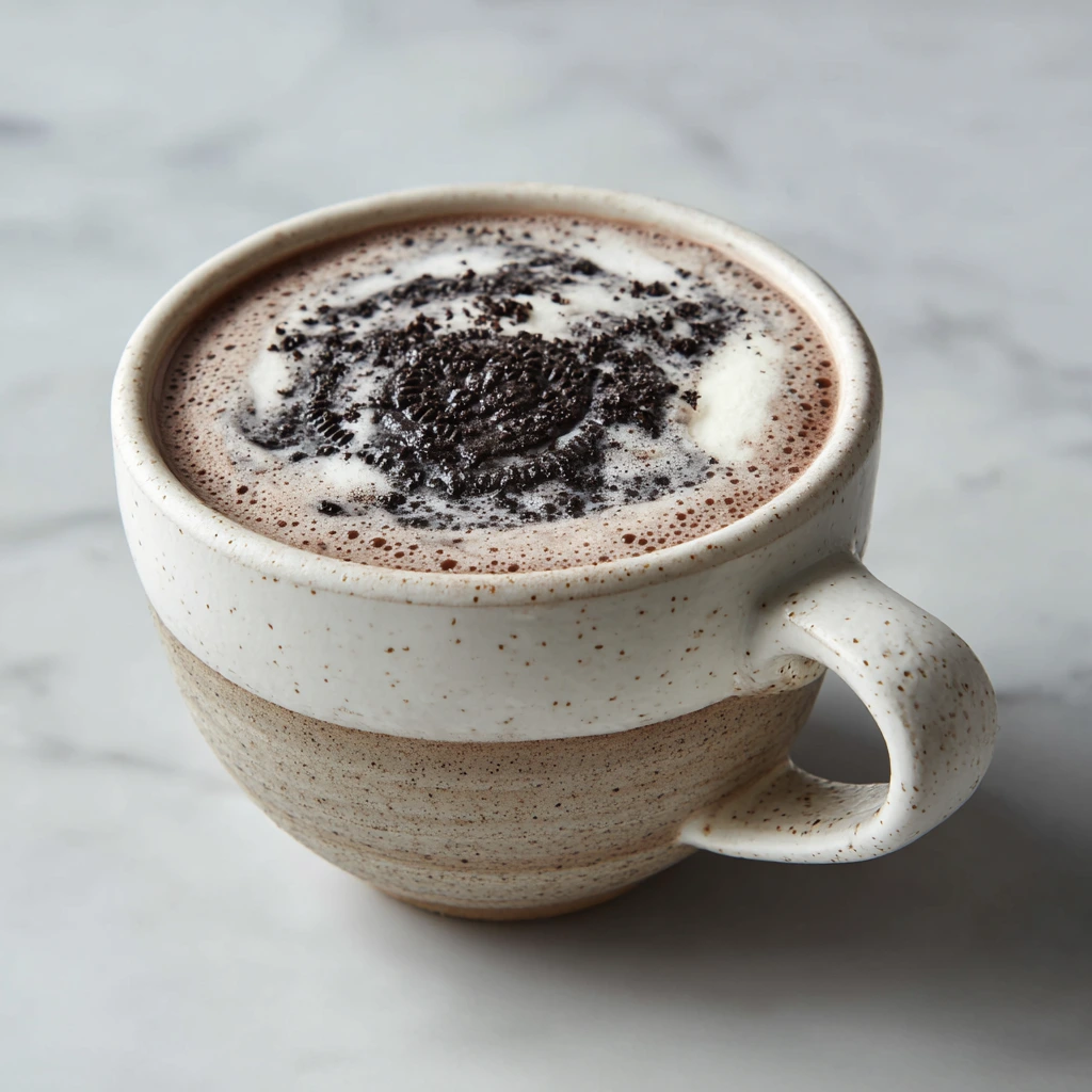 Delightfully Decadent Oreo Hot Chocolate with Whipped Cream