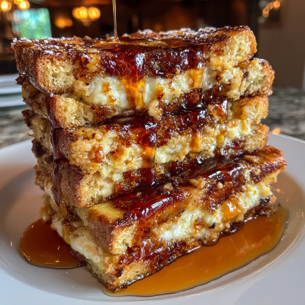 Decadent Overnight Crème Brûlée French Toast with Caramelized Sugar and Vanilla