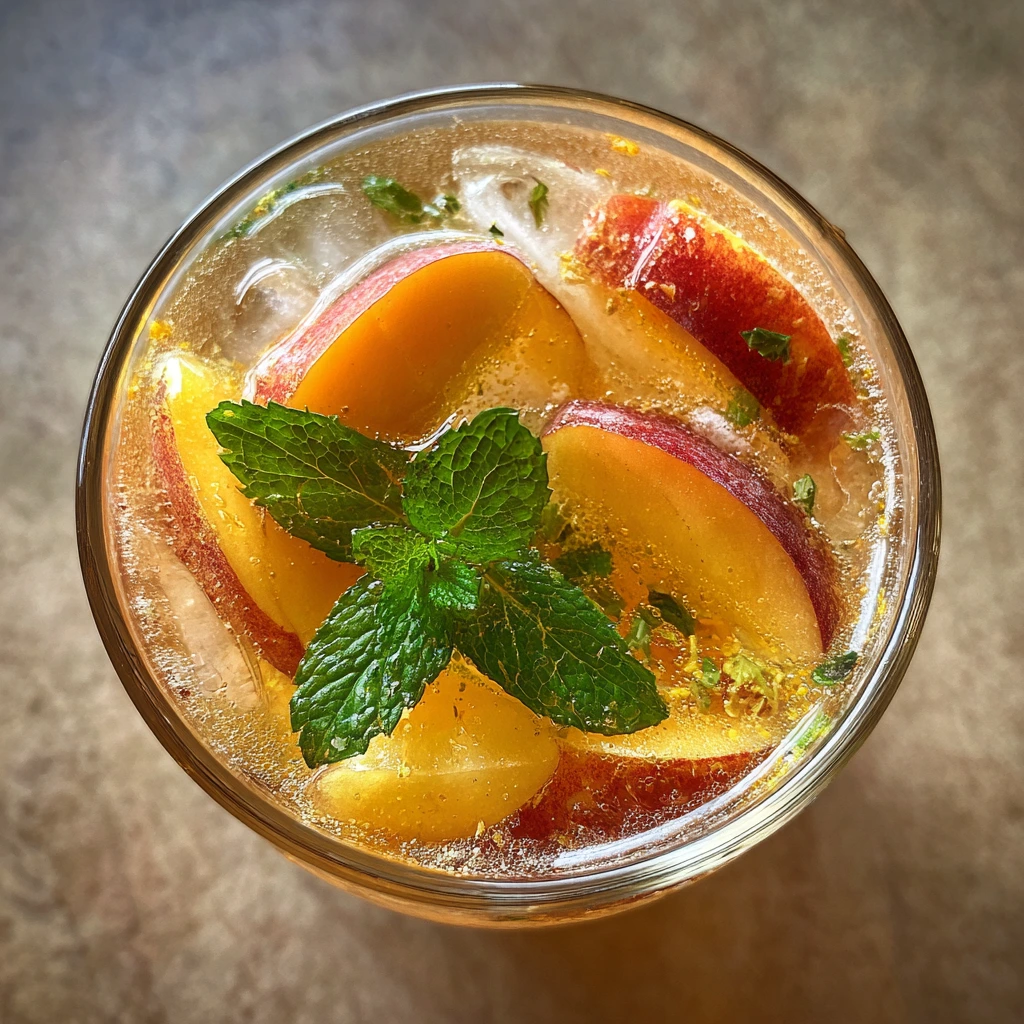 Delightfully Sweet Peachy Linden Blossom Refreshment with Zesty Citrus Twist