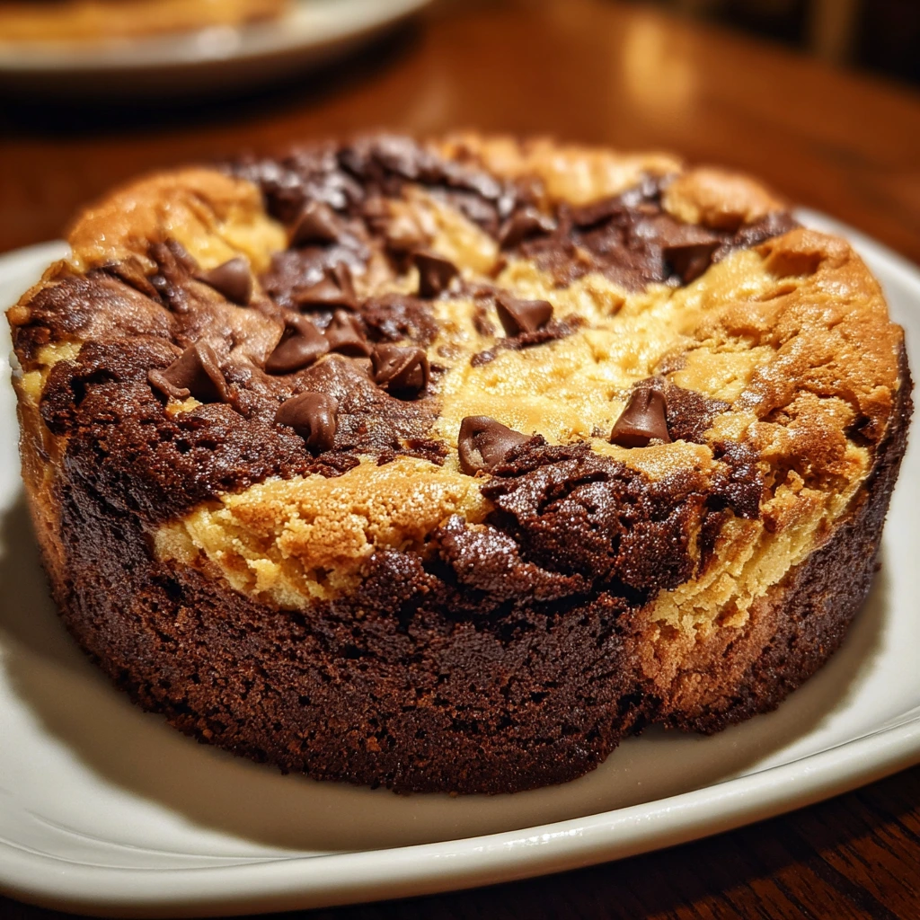 Decadent Peanut Butter Brownie Swirl Cookies with Rich Chocolate