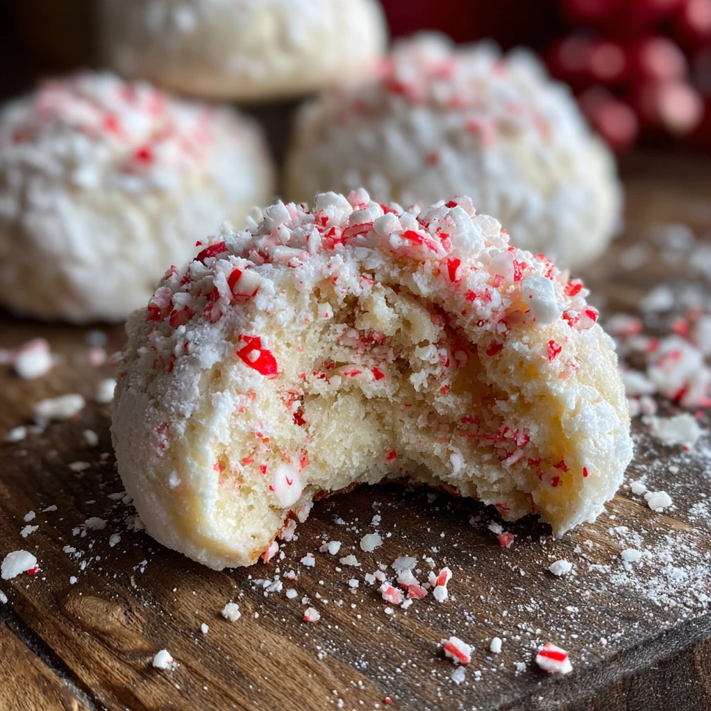 Deliciously Festive Peppermint Snowball Cookies with Creamy Mint Flavor