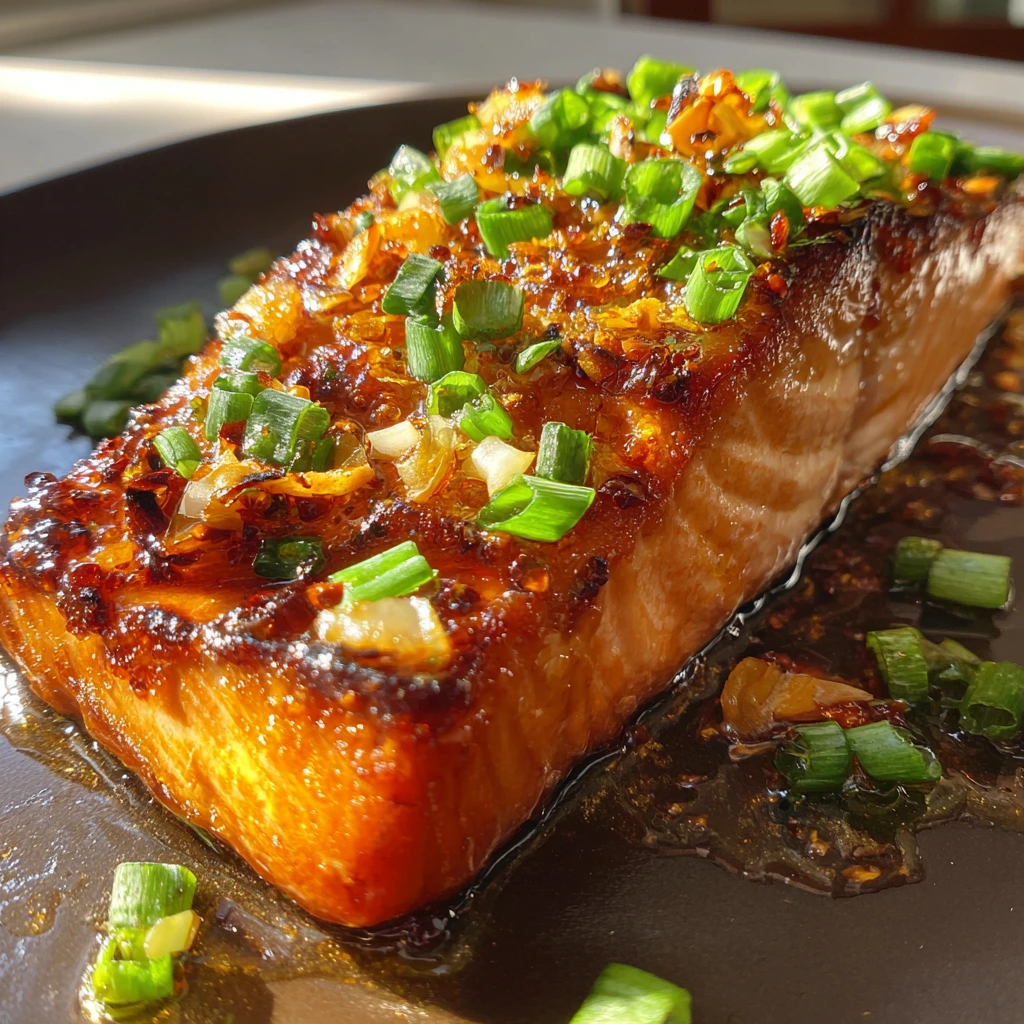 Perfectly Crispy Honey Garlic Salmon with a Sweet and Savory Glaze in 30 Minutes