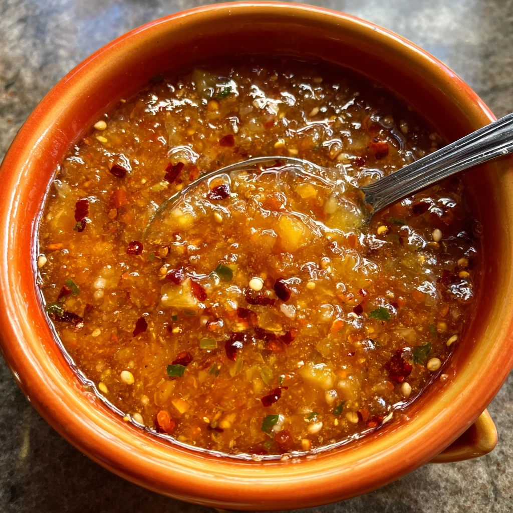 Sweet and Spicy Pineapple Chipotle Salsa with Fresh Cilantro and Lime