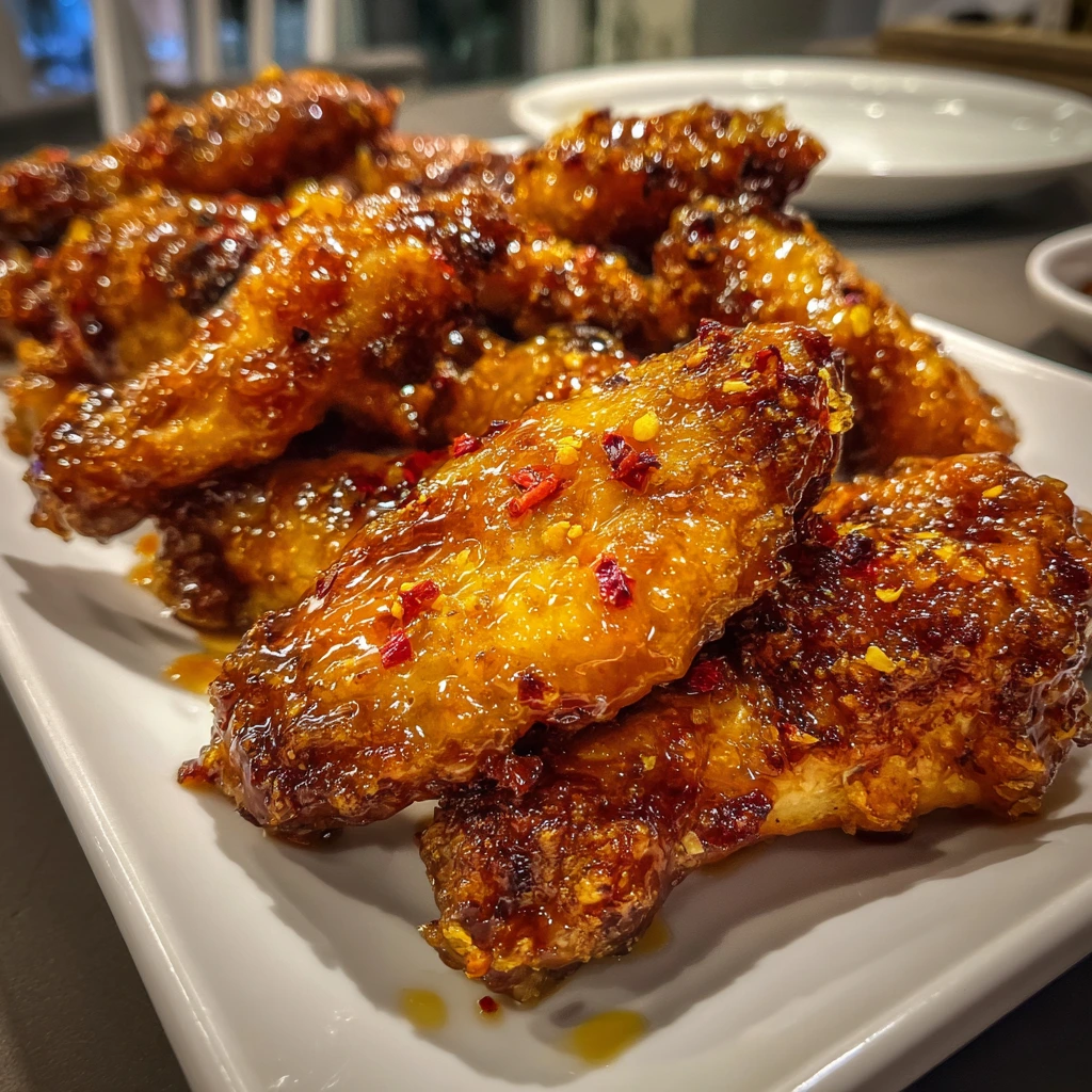 Sweet and Spicy Pineapple Cowboy Candy Chicken Wings with Tangy Glaze