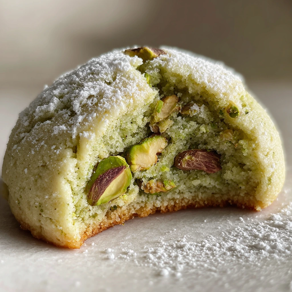 Deliciously Delightful Pistachio Wedding Cookies with a Sweet Almond Twist