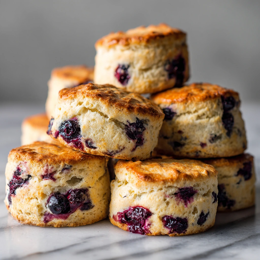 Deliciously Quick Buttery Blueberry Biscuits for Any Occasion