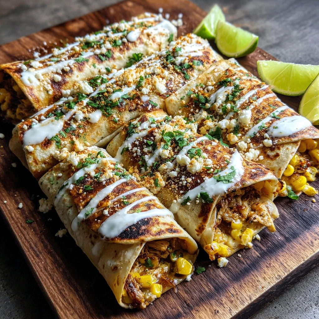 Savory and Sweet Quick Mexican Street Corn Chicken Wraps with Avocado and Lime