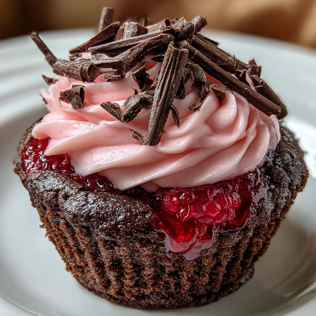 Decadent Raspberry Chocolate Lava Cupcakes with Velvety Ganache Center