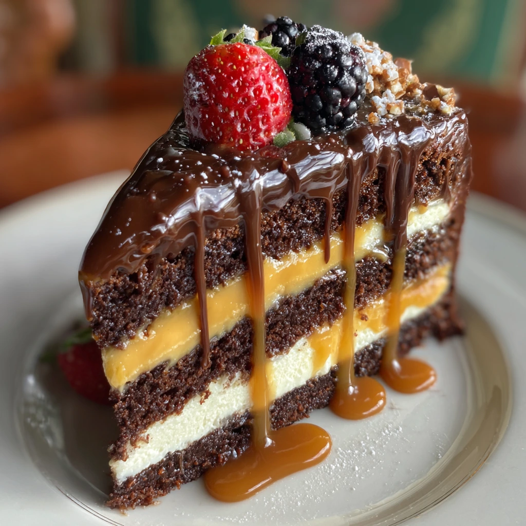 Decadent Rich Caramel Chocolate Toffee Cake with a Sinful Twist
