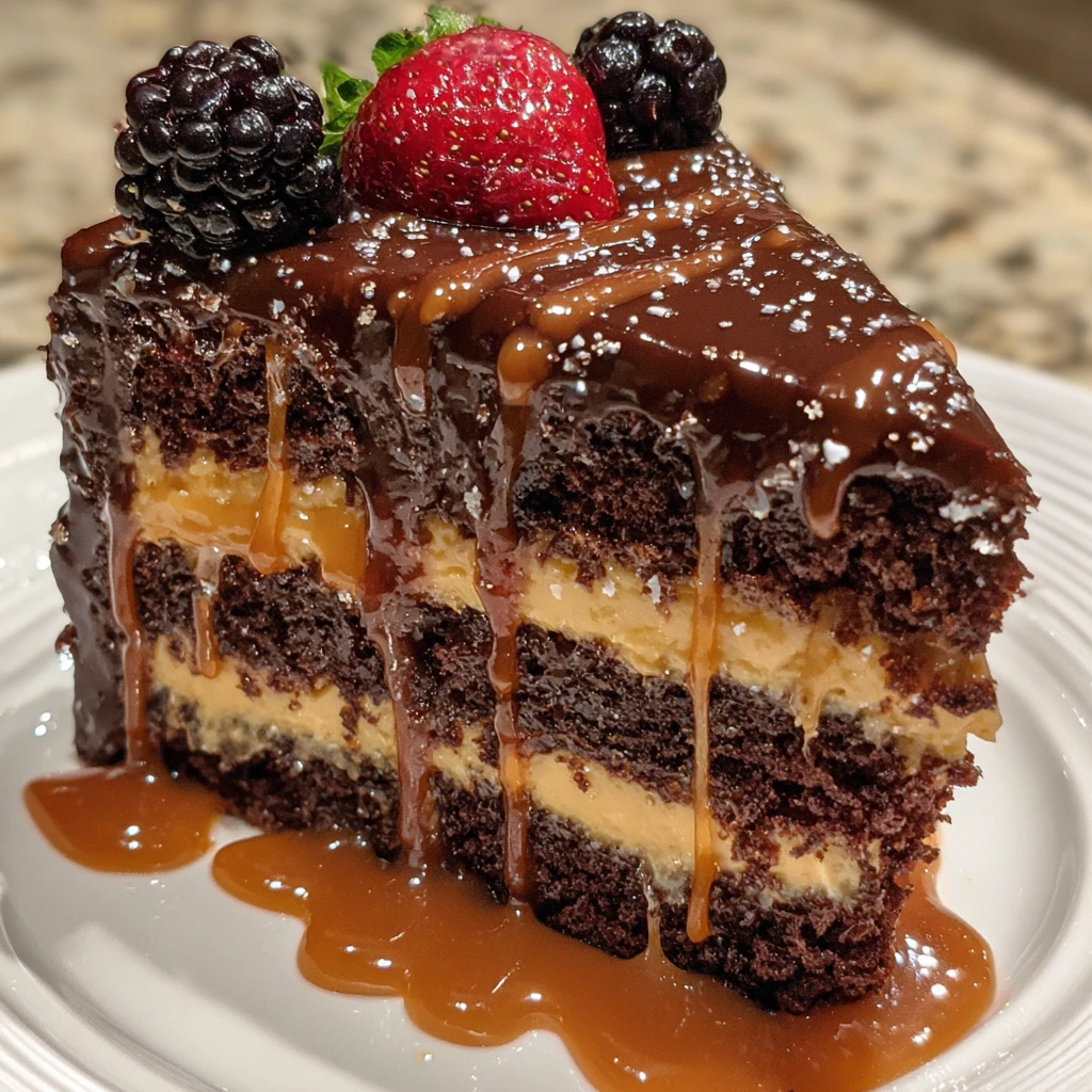 Decadent Rich Caramel Chocolate Toffee Cake with a Sinful Twist