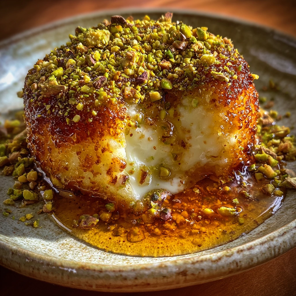 Irresistibly Creamy Ricotta Pistachio Honey Bites with a Crunchy Twist