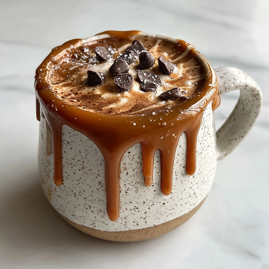 Indulgent Salted Caramel Hot Chocolate with Rich Chocolate and Creamy Milk