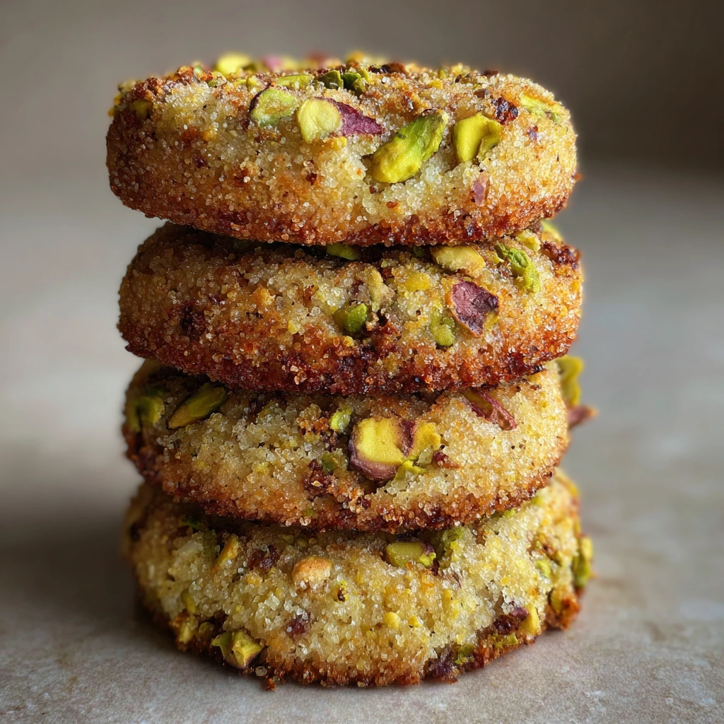 Deliciously Salty Buttery Pistachio Cookies with a Crunchy Twist