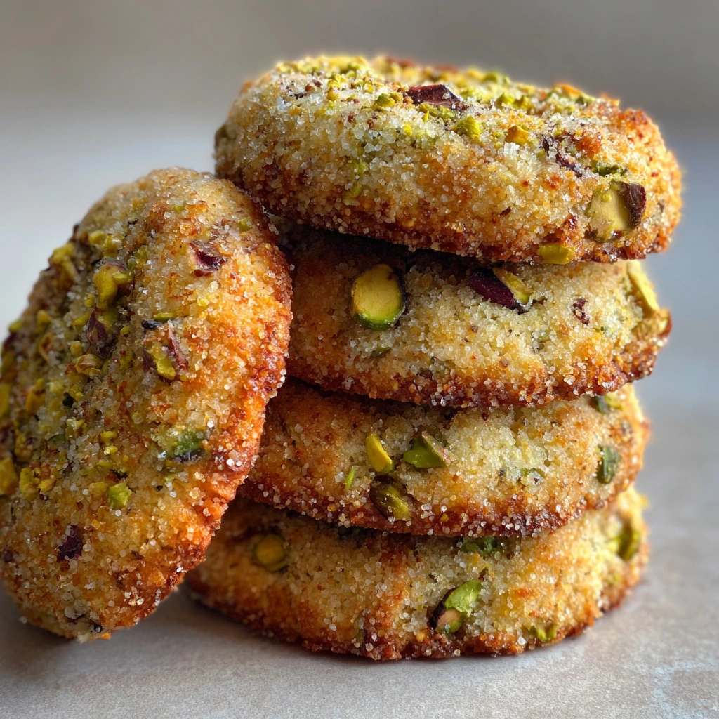 Deliciously Salty Buttery Pistachio Cookies with a Crunchy Twist