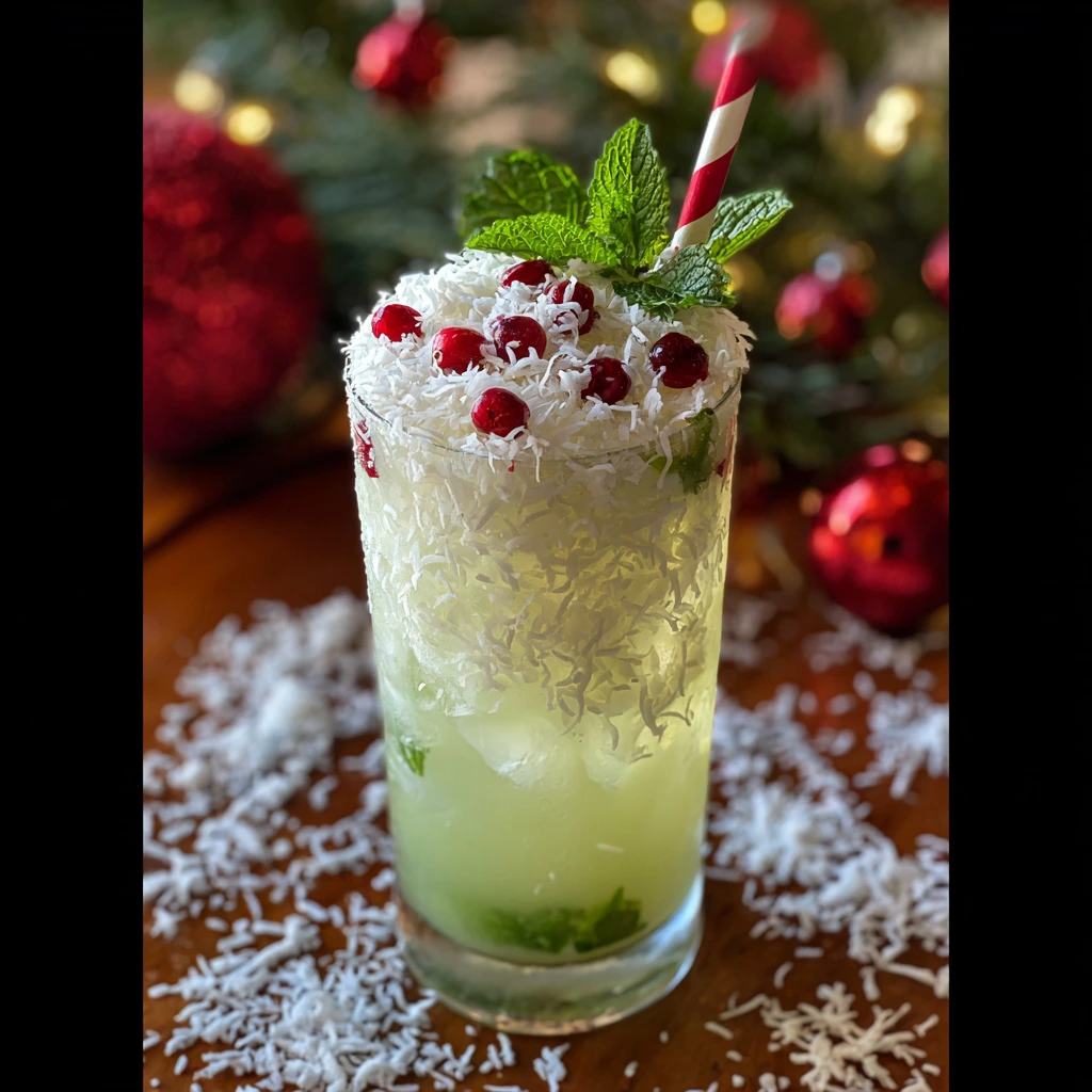 Festively Chilly Santa's North Pole Christmas Punch with Cranberries and Pineapple