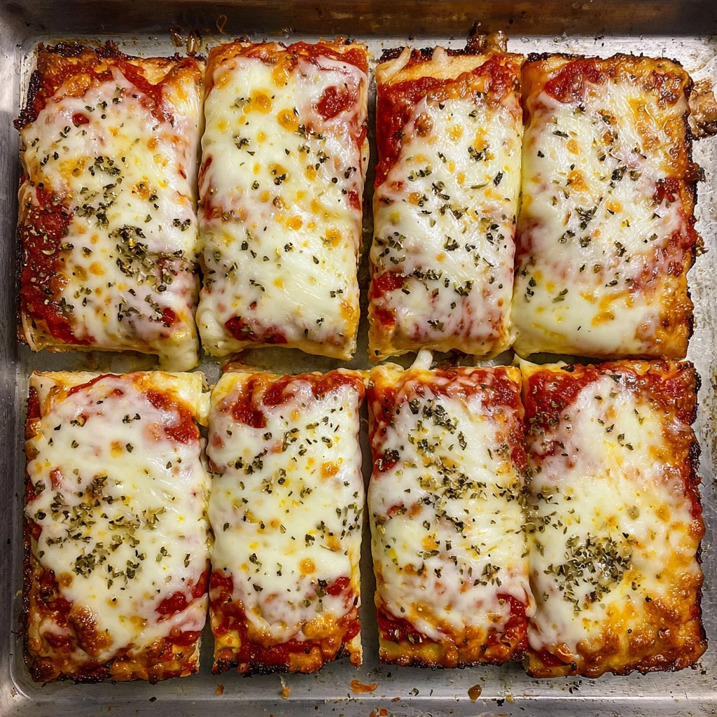 Deliciously Cheesy School Cafeteria Pizza with Savory Tomato Sauce and Toppings
