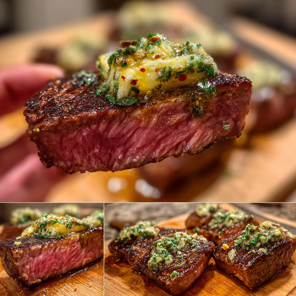 Irresistible Sizzling Cowboy Butter Steak with Garlic and Herbs
