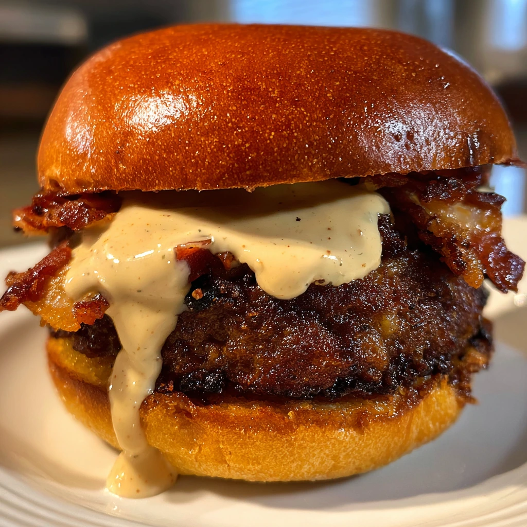 Ultimate Smash Burgers with Savory Baconnaise Sauce and Secret Blend of Flavors