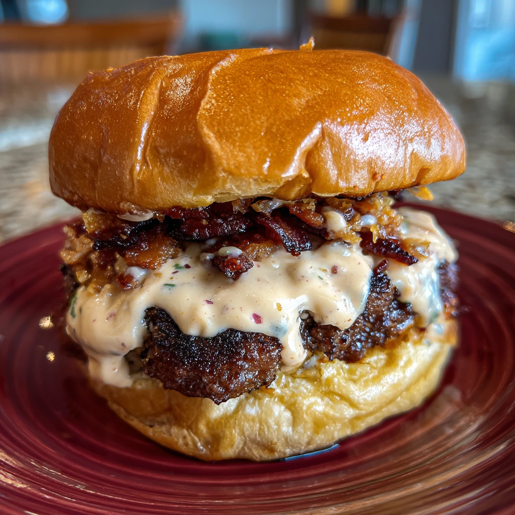 Ultimate Smash Burgers with Savory Baconnaise Sauce and Secret Blend of Flavors