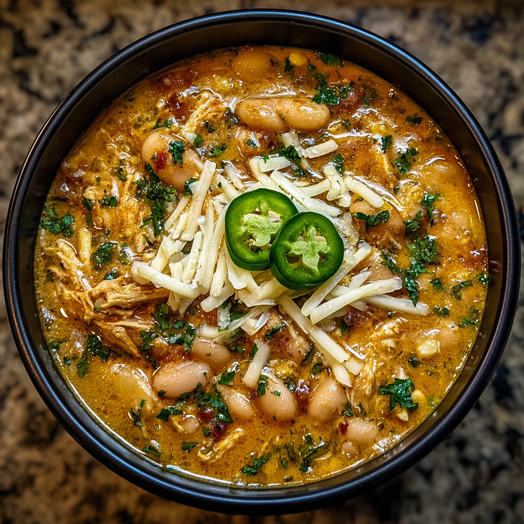 Hearty Spicy Cajun Chicken Chili with Black Beans and Bell Peppers