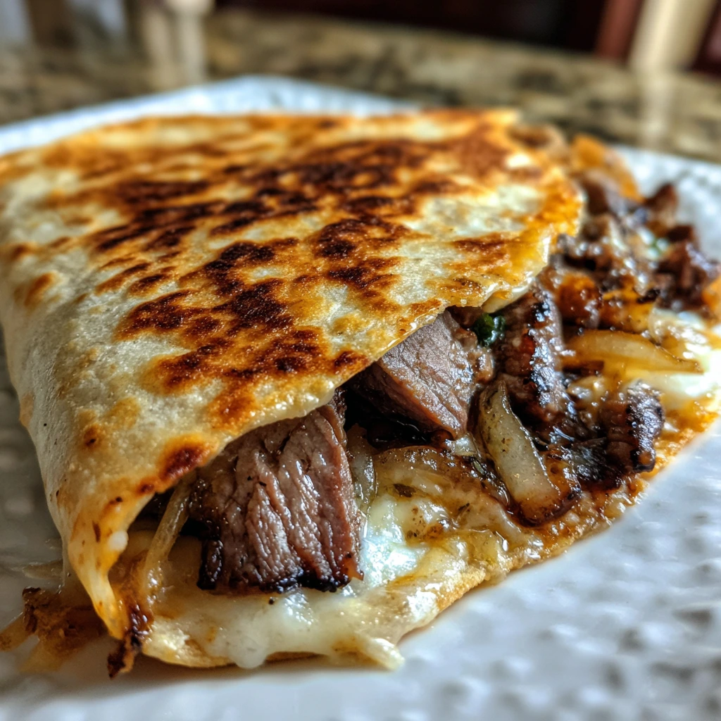Savory Steak Cheese Quesadillas on the Blackstone Griddle