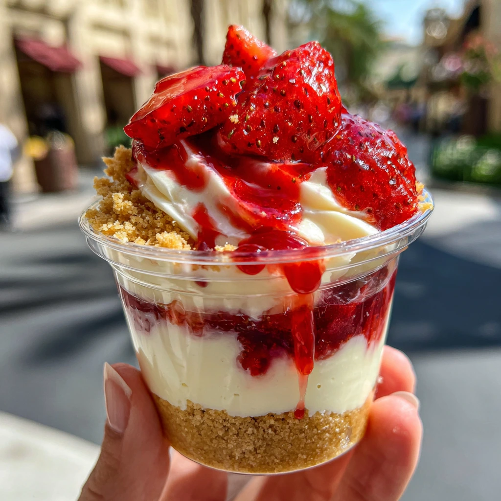Decadent Strawberry Cheesecake Cups with Creamy Filling and Crunchy Crust
