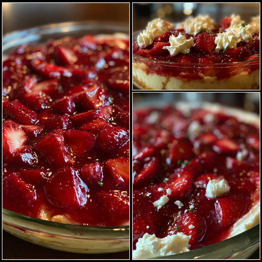 Deliciously Easy Strawberry Cheesecake Dump Cake with Creamy Layers