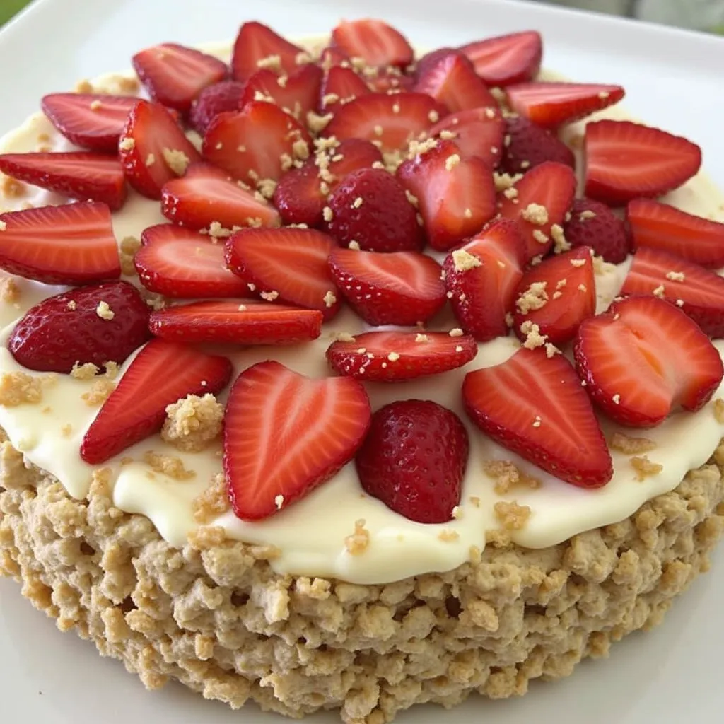 Strawberry Crunch Cheesecake