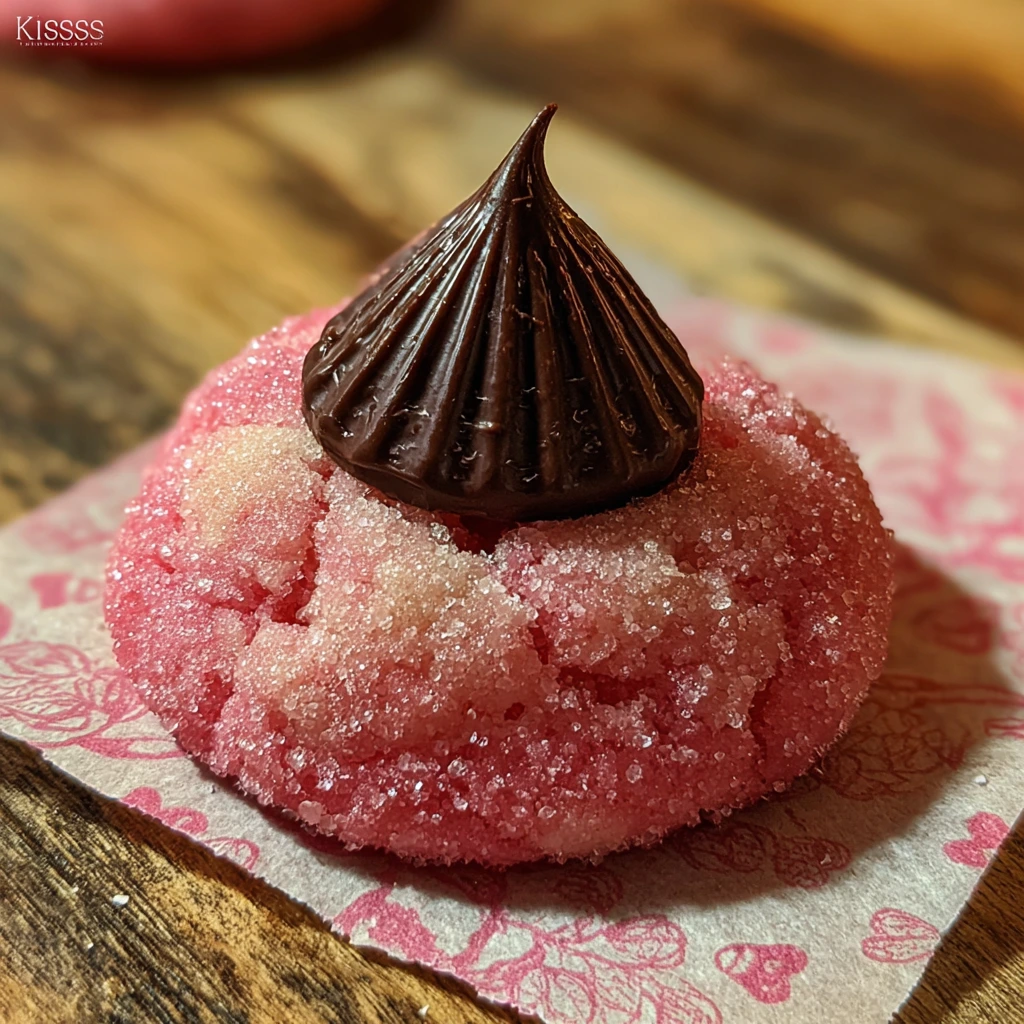 Delightfully Soft Strawberry Kiss Cookies with Creamy Frosting and Sprinkles