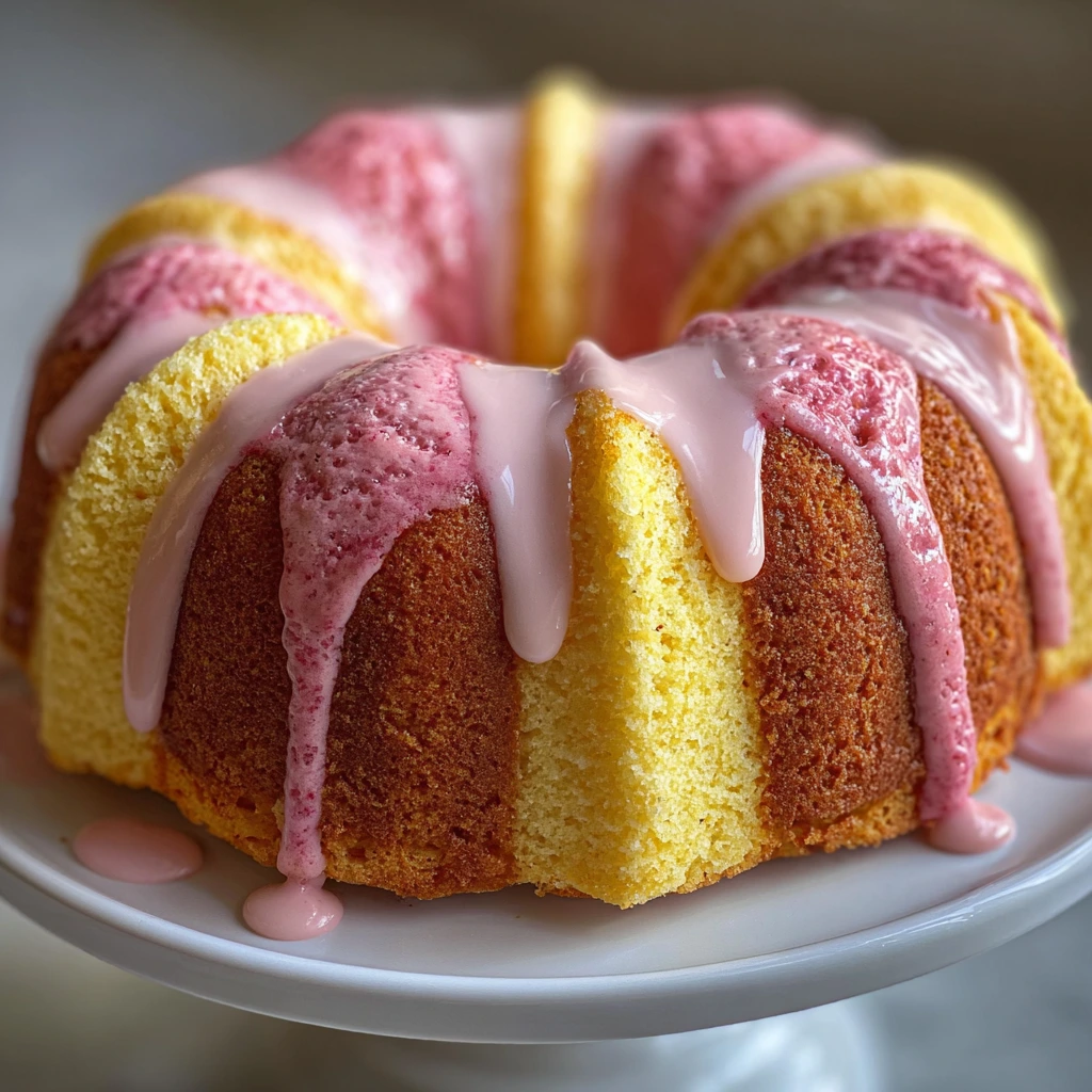 Deliciously Creamy Strawberry Milkshake Pound Cake with Whipped Topping