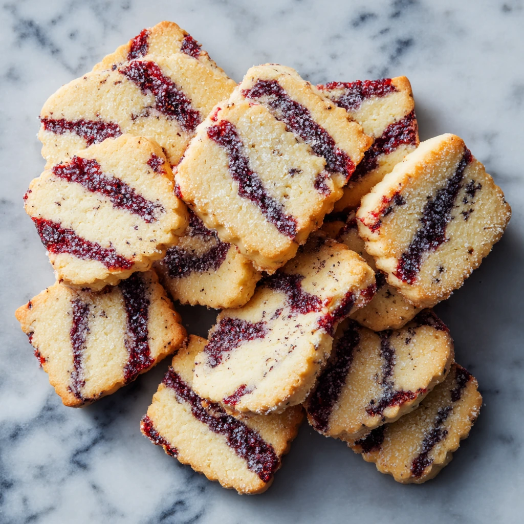 Delicious Sugar Plum Shortbread Cookies with Sweet and Tangy Fruit Flavor