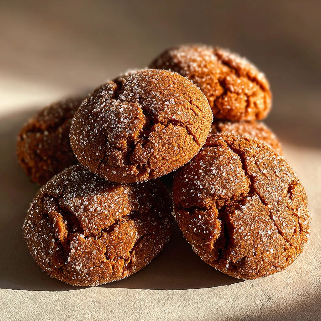 Super Soft & Chewy Molasses Cookies with Warm Spices and Brown Sugar Delight