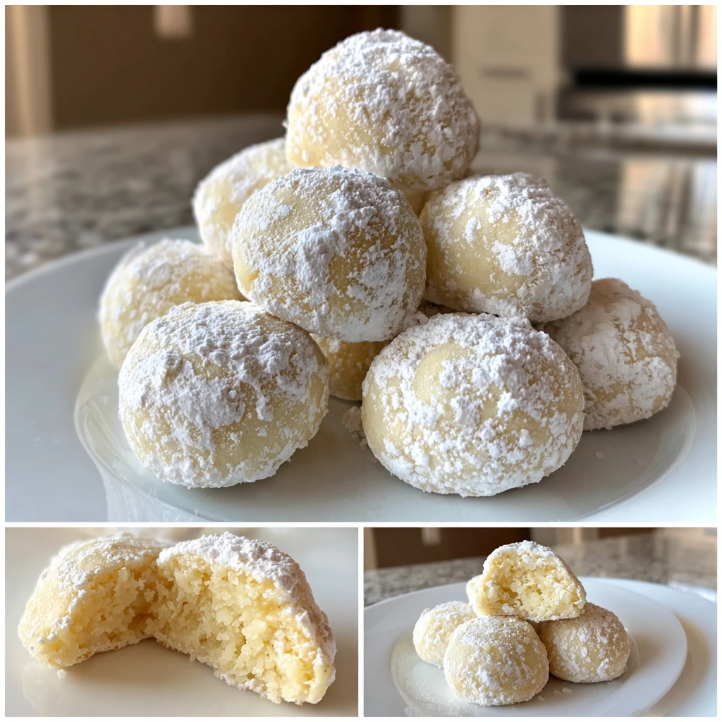 Deliciously Sweetened Condensed Milk Snowball Cookies with Coconut and Pecans