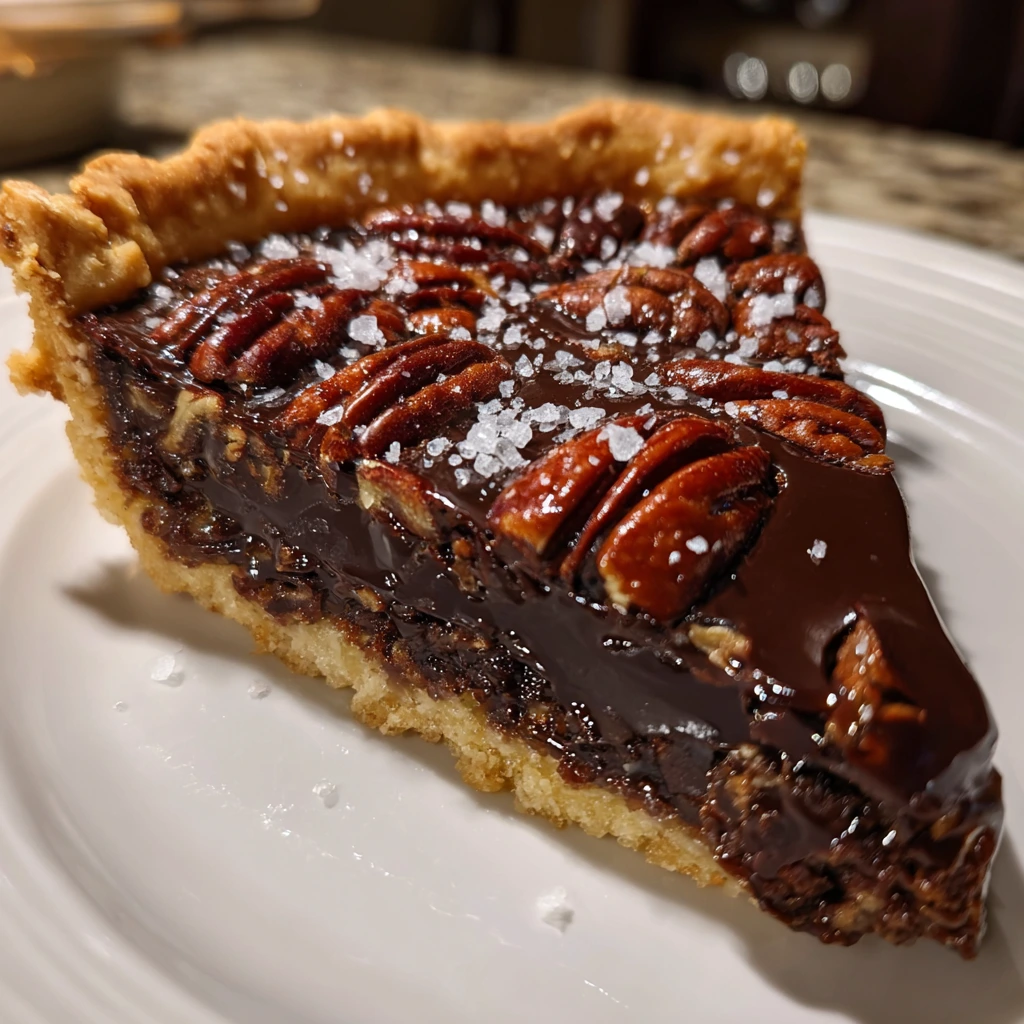 Decadent Texas Chocolate Pecan Pie with Rich Chocolate and Toasted Pecans