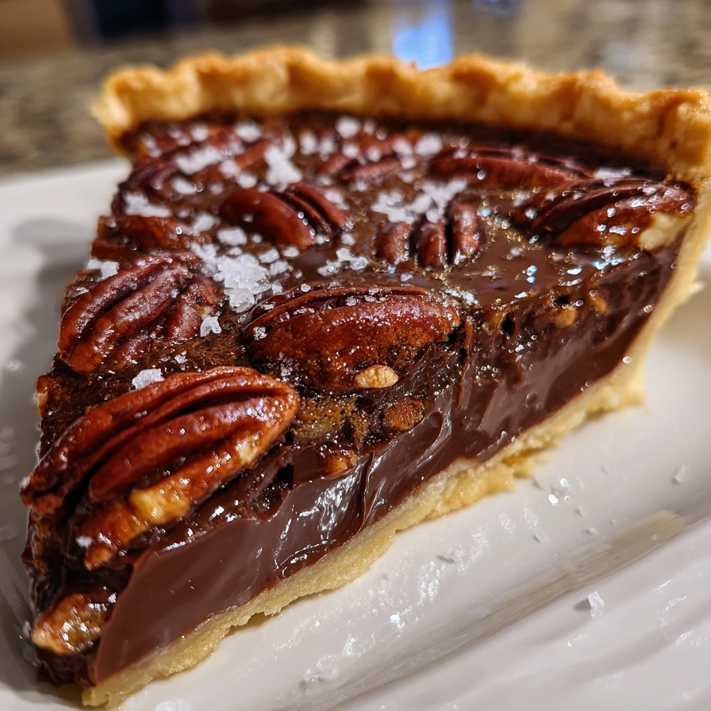 Decadent Texas Chocolate Pecan Pie with Rich Chocolate and Toasted Pecans