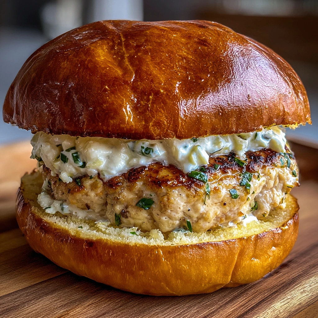 The Ultimate Juicy Greek Chicken Burgers with Feta and Herbs