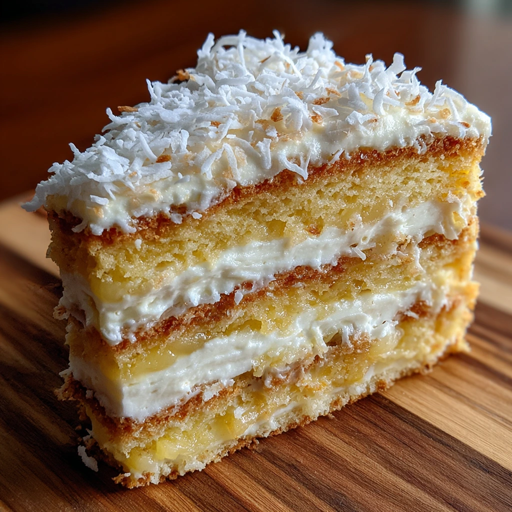 The Ultimate Pineapple and Coconut Dream Cake with Creamy Frosting