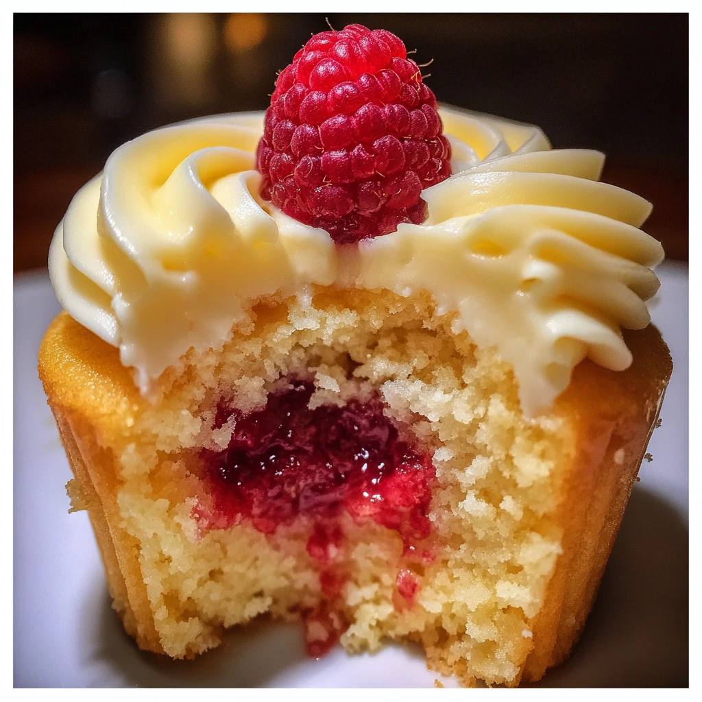 Heavenly Raspberry Lemon Cupcakes with Tangy Cream Cheese Frosting