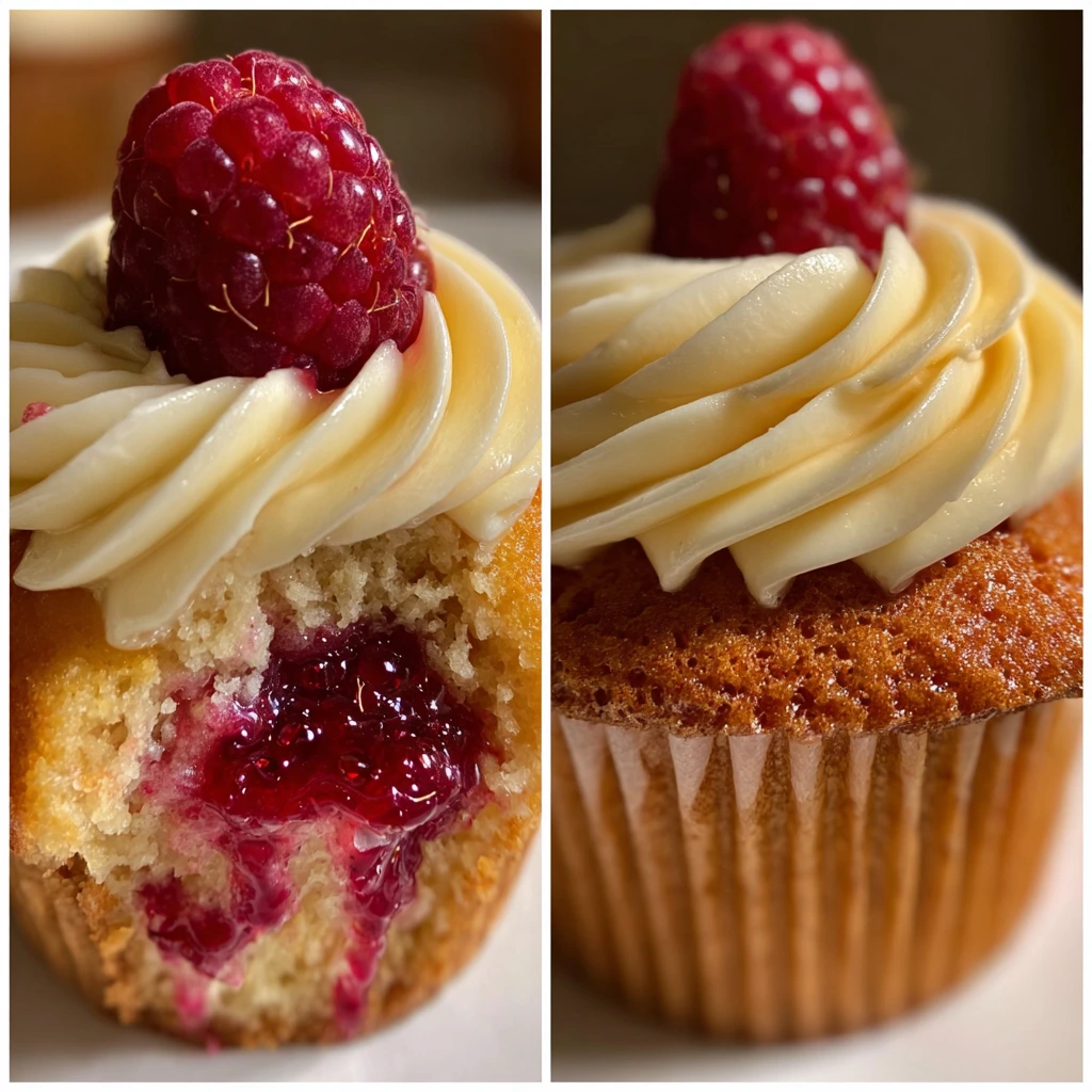 Heavenly Raspberry Lemon Cupcakes with Tangy Cream Cheese Frosting