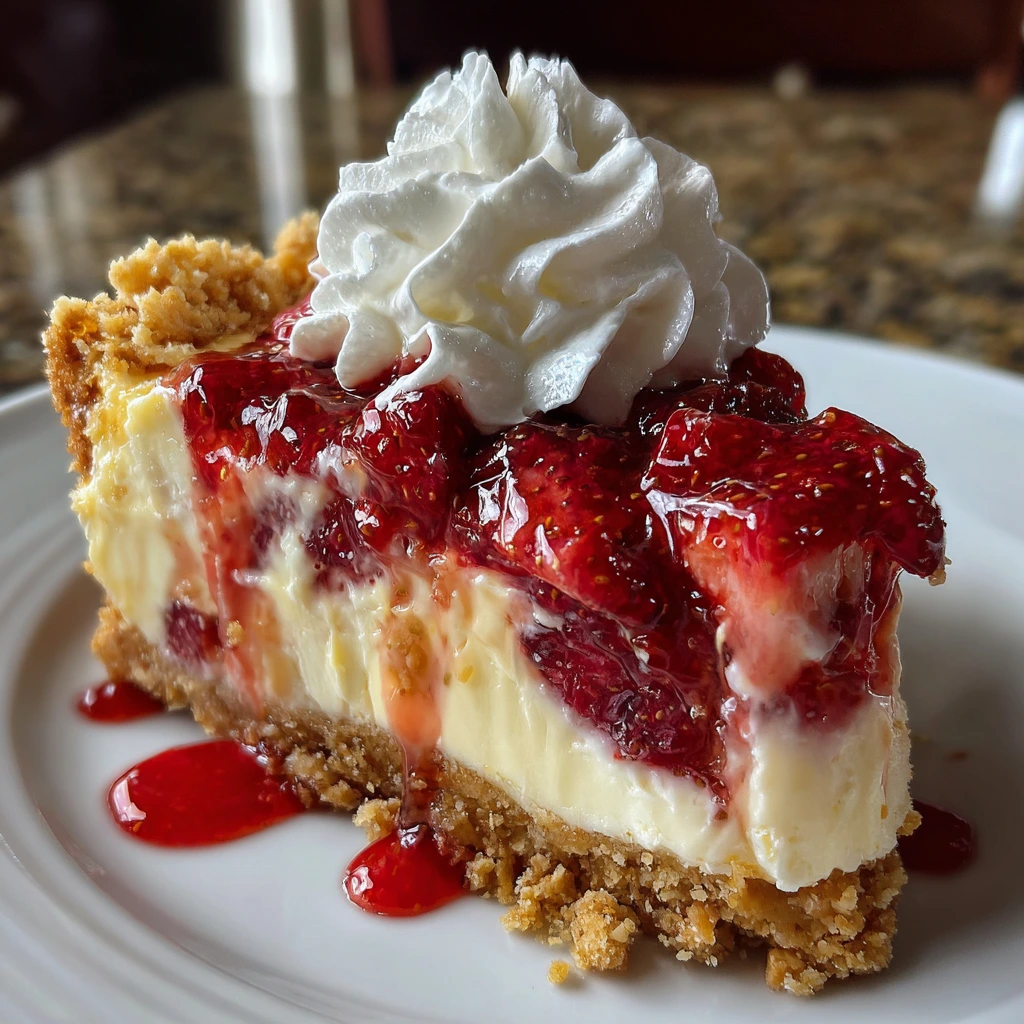 Decadent Strawberry Cheesecake Dump Cake with Creamy Layers and Fresh Fruit