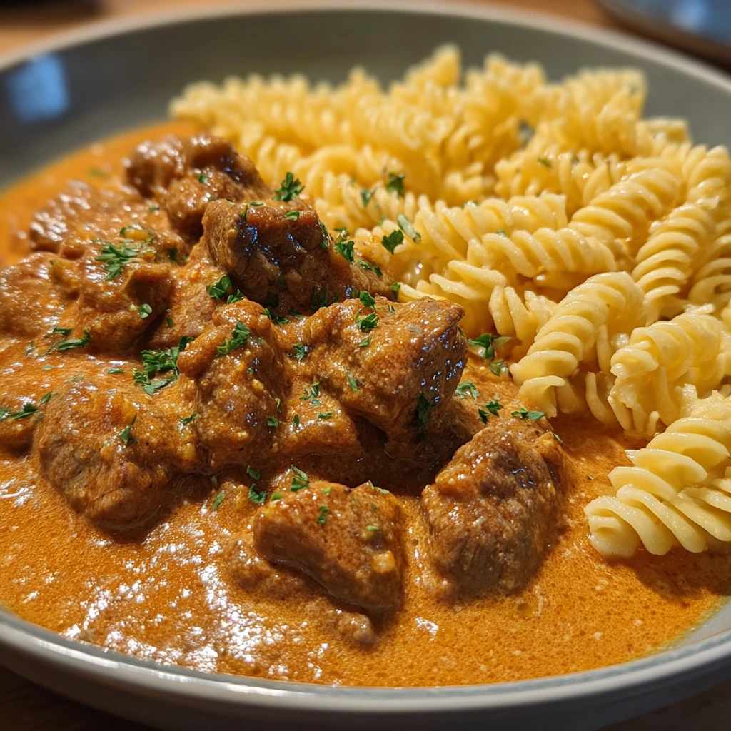 Hearty and Flavorful Traditional Rahmgulasch: Creamy German Goulash Recipe