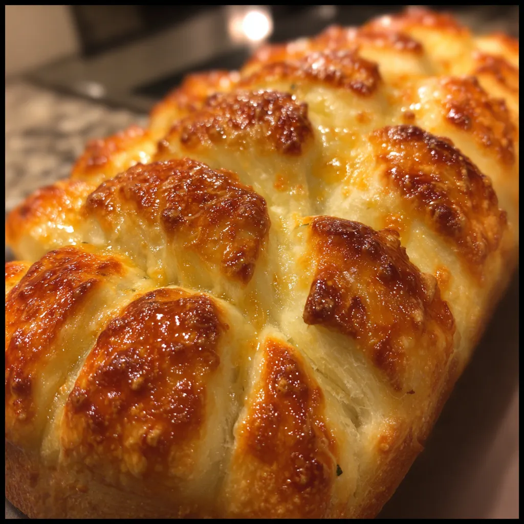 Absolute Easiest Pull Apart Bread - The Ultimate Buttery Garlic Paradise with Golden Cheesy Perfection - tertiary view
