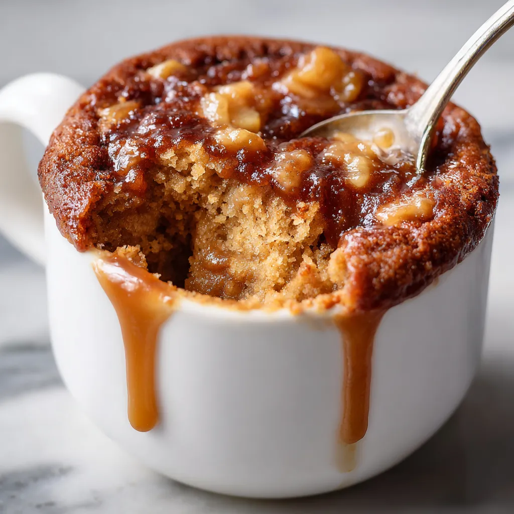 Quick and Easy 2-Minute Apple Mug Cake with Cinnamon Spice - tertiary view