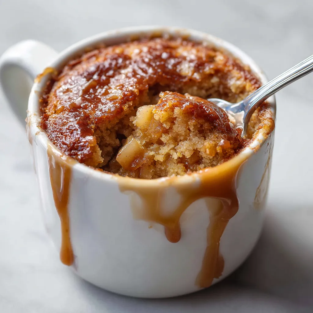 Quick and Easy 2-Minute Apple Mug Cake with Cinnamon Spice - secondary view