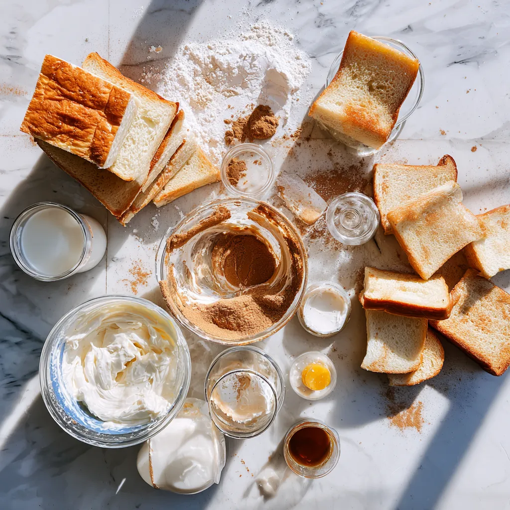 Cinnamon Sugar Churro-Stuffed French Toast with Dulce de Leche Filling
