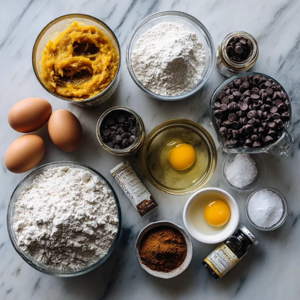Moist Pumpkin Chocolate Chip Bread with Warm Fall Spices and Semi-Sweet Chocolate