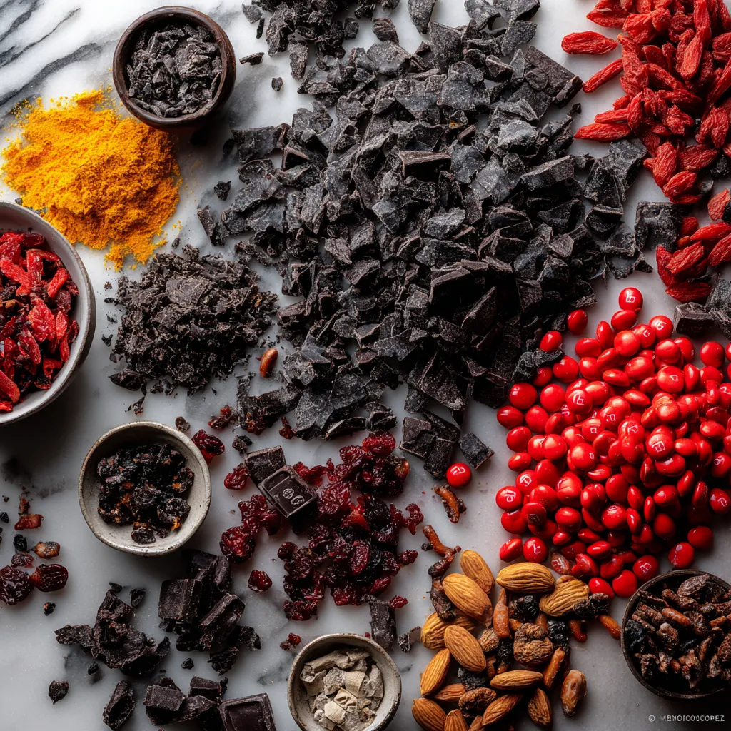 Ultimate Vampire Bite Trail Mix with Dark Chocolate and Blood Red Cranberries