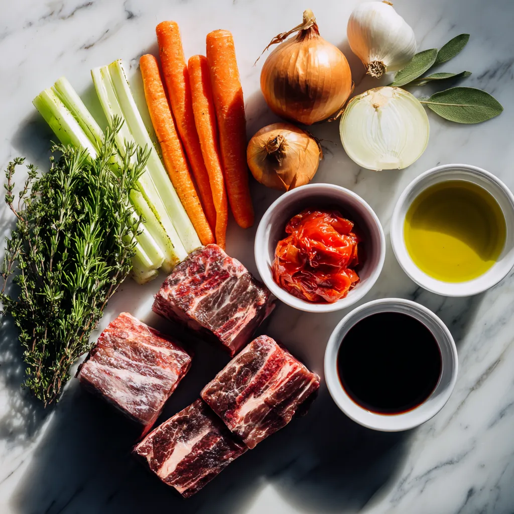 Slow-Braised Beef Ragu with Fresh Tagliatelle Pasta in Rich Red Wine Tomato Sauce with Parmesan