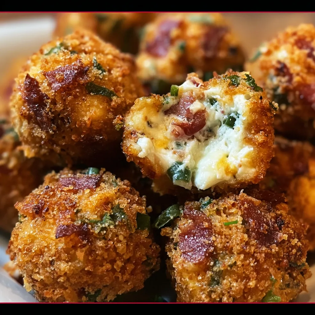 Ultimate Bacon Jalapeño Popper Cheese Balls with Crispy Coating and Spicy Kick - tertiary view