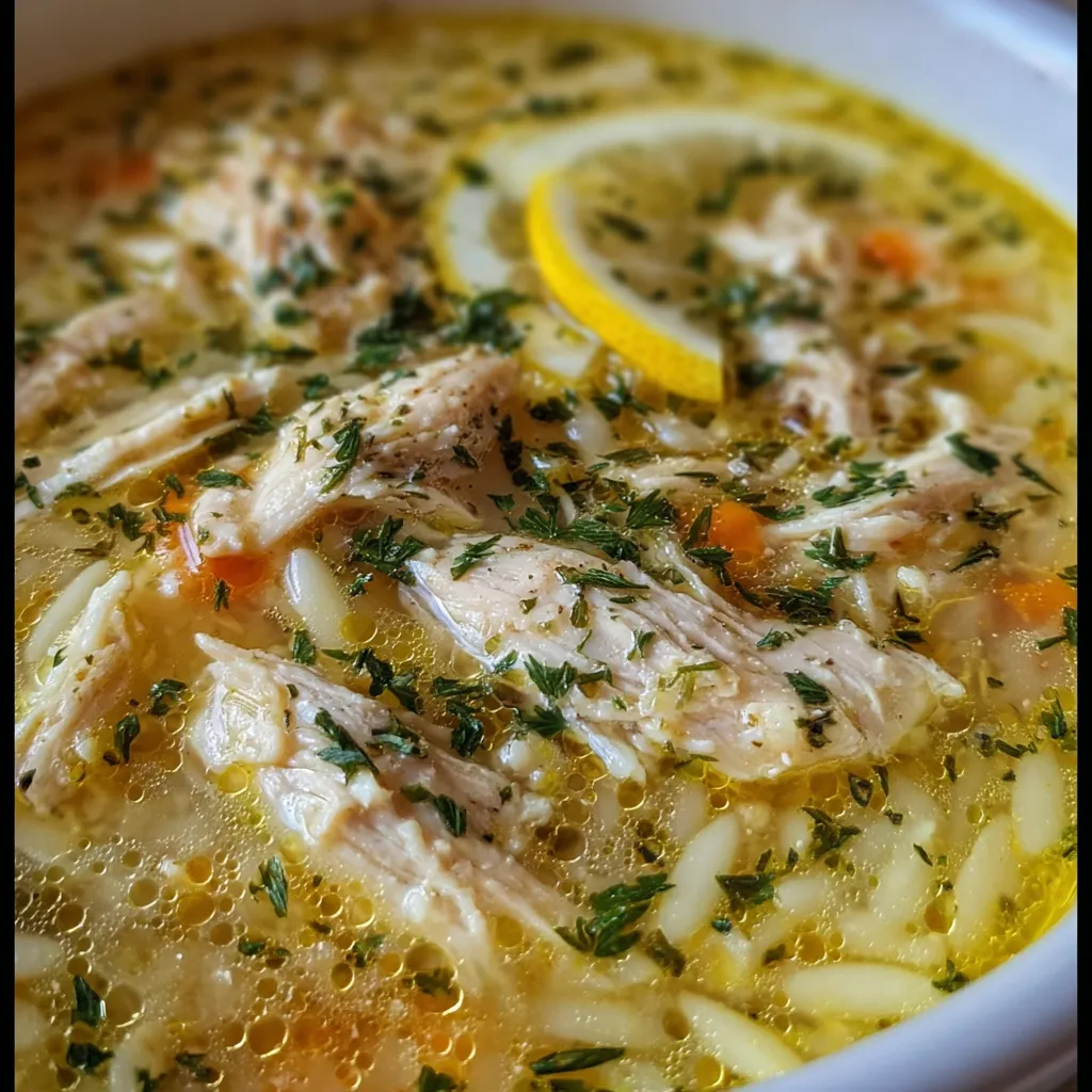 Ultimate Greek Lemon Chicken Soup - Avgolemono Style Mediterranean Comfort Experience